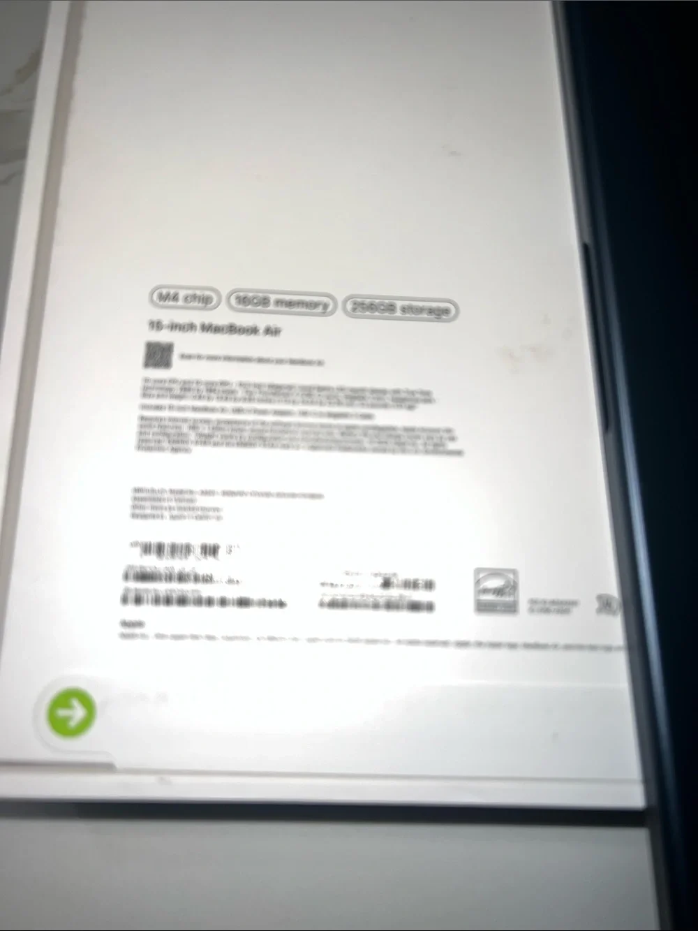 Apple MacBook Air - 15 “ midnight color